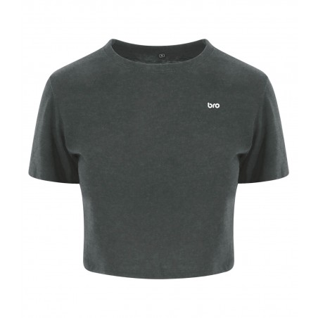 Crop Top Noir Femme - CF MAHAVÉLI