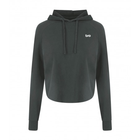 Sweat Crop Top Noir - CF MAHAVÉLI