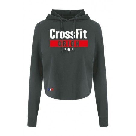 Sweat Crop Top Noir - CF ORION