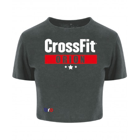 Crop Top Noir Femme - CF ORION