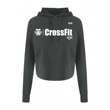 Sweat Crop Top Noir - W2S CROSSFIT