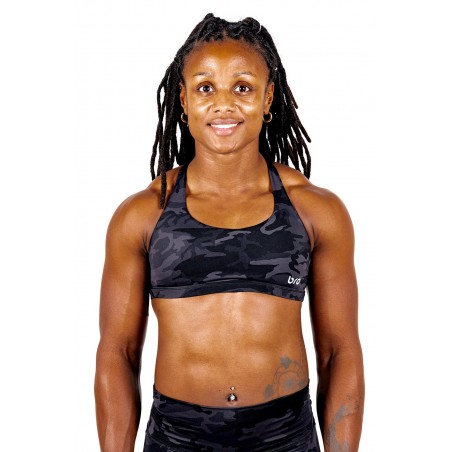 Brassière Camo Noir - TwistElite