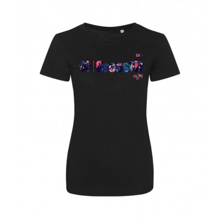 T-shirt Noir Femme - W2S CROSSFIT Édition Flower