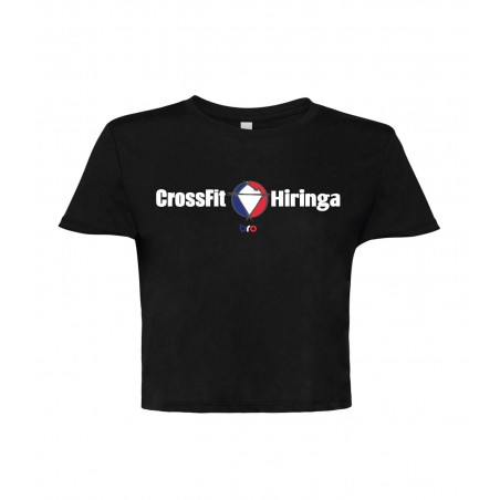 Crop Top Noir Femme - CROSSFIT HIRINGA