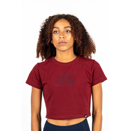 Women's Crop Top Marroon - Impact