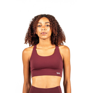 Brassière de sport femme Core bordeaux