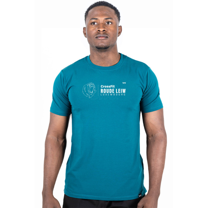 T-shirt Bleu Homme Classic - Crossfit Roude Léiw - BRO Apparel - Marque  Française de Sport