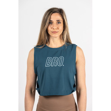 Women's Blue Tank Top - Cross Impact