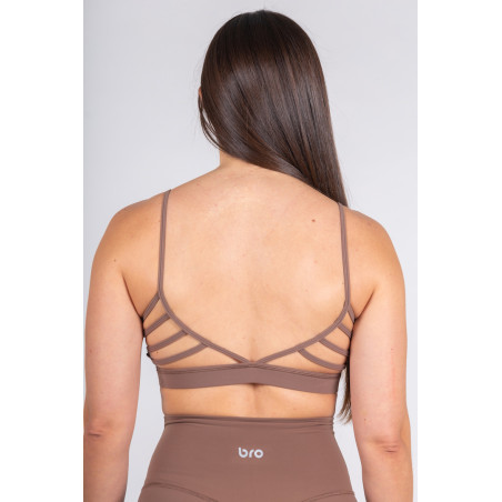 Women's Bra Caramel Brown - Thin Straps