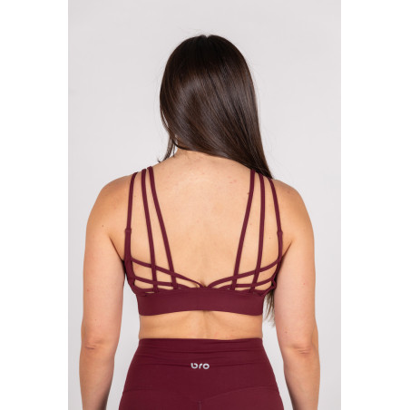 Women's Bra Wine Red - PowerFlex