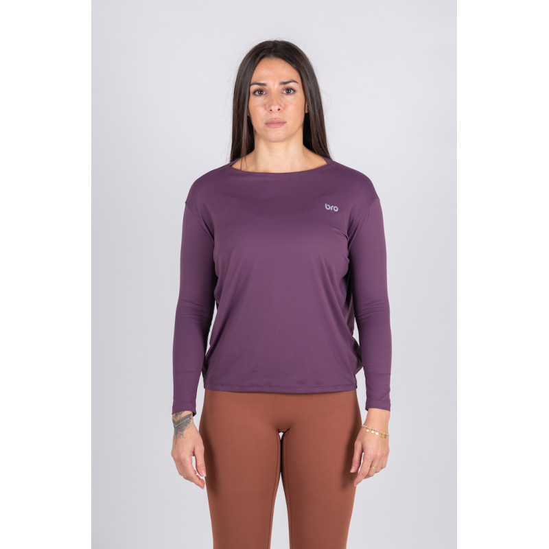 T-shirt manche longue Cross-Training Purple - BRO Apparel