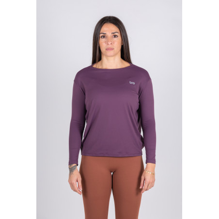 Women's Long Sleeves T-shirt Purple - Prformance