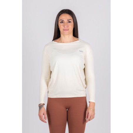 Women's Long Sleeves T-shirt Jade White - Prformance