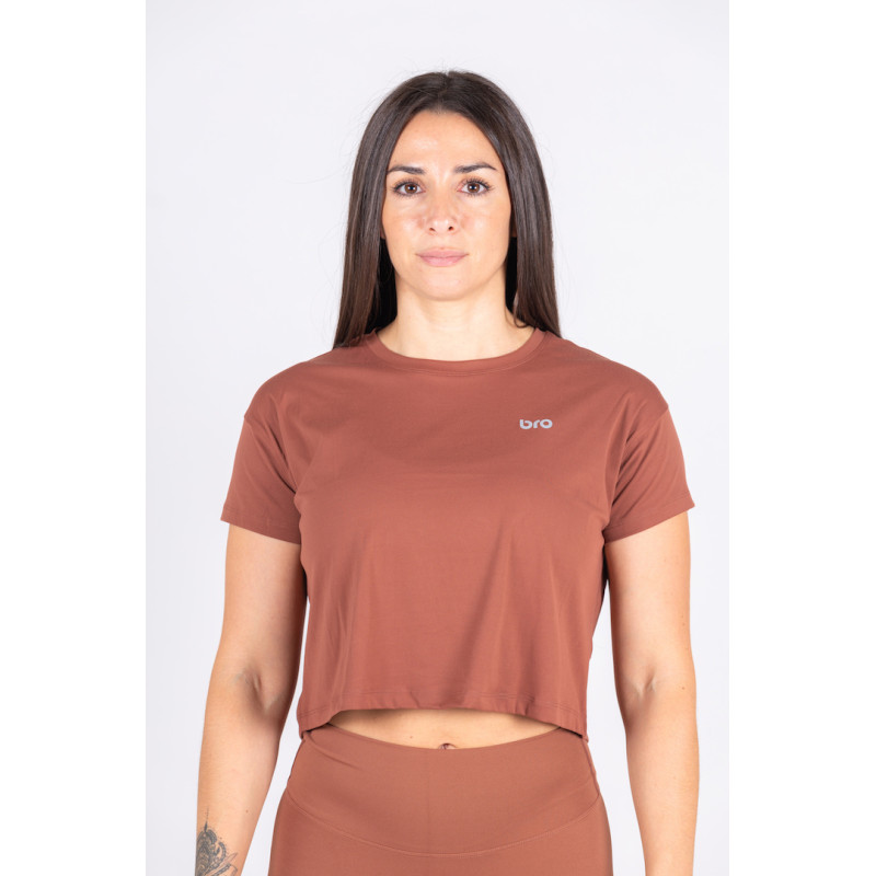 Crop Top Marron - Prformance | BRO SHOP