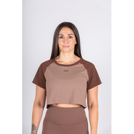 Women's Crop Top Coffee - Prformance
