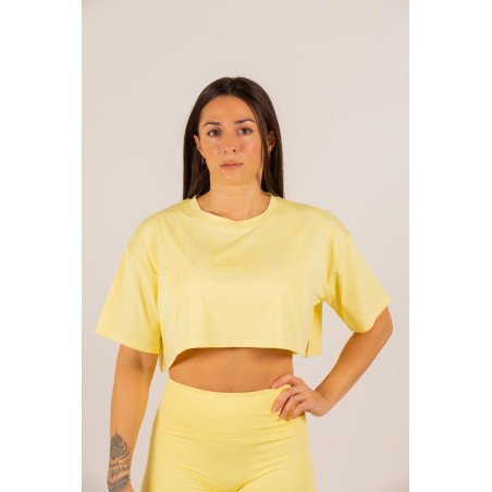 Crop Top Light Yellow - PowerCrop
