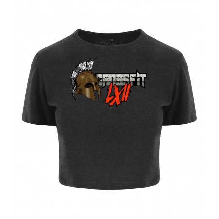 Crop Top Noir Femme - CROSSFIT LXII