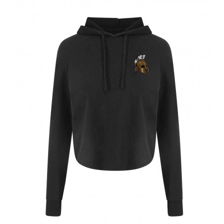 Sweat Crop Top Noir - CROSSFIT LXII