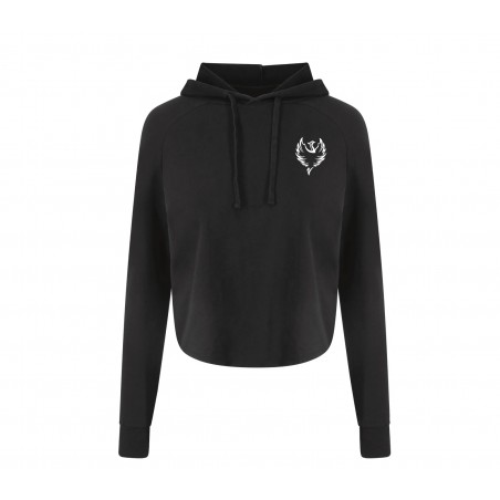 Sweat Crop Top Noir - Fall & Rise